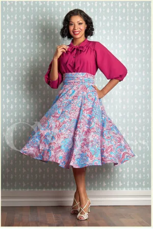 Avera-Tiffany Floral swing skirt by Miss Candyfloss