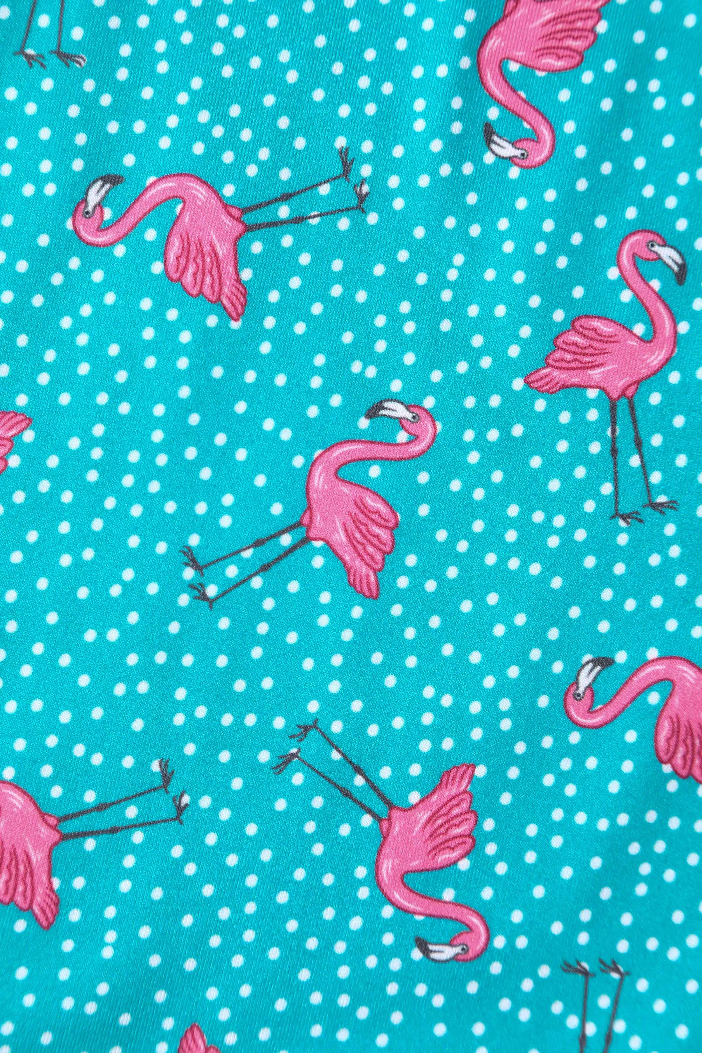 Billie Blue Flamingo Long Sleeved Dress