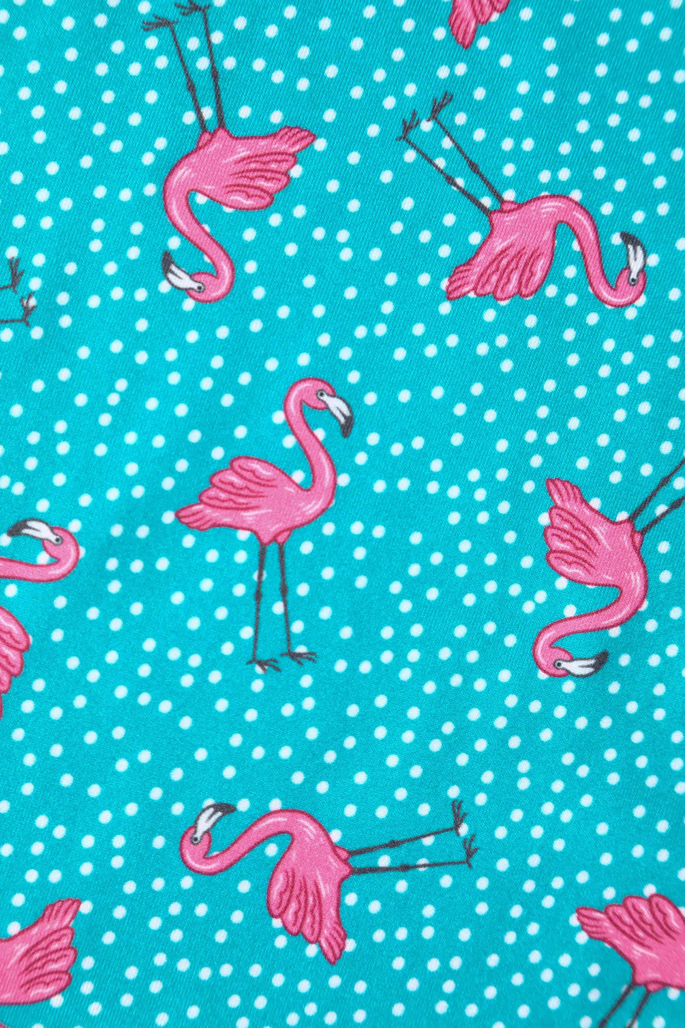 Billie Blue Flamingo Long Sleeved Dress