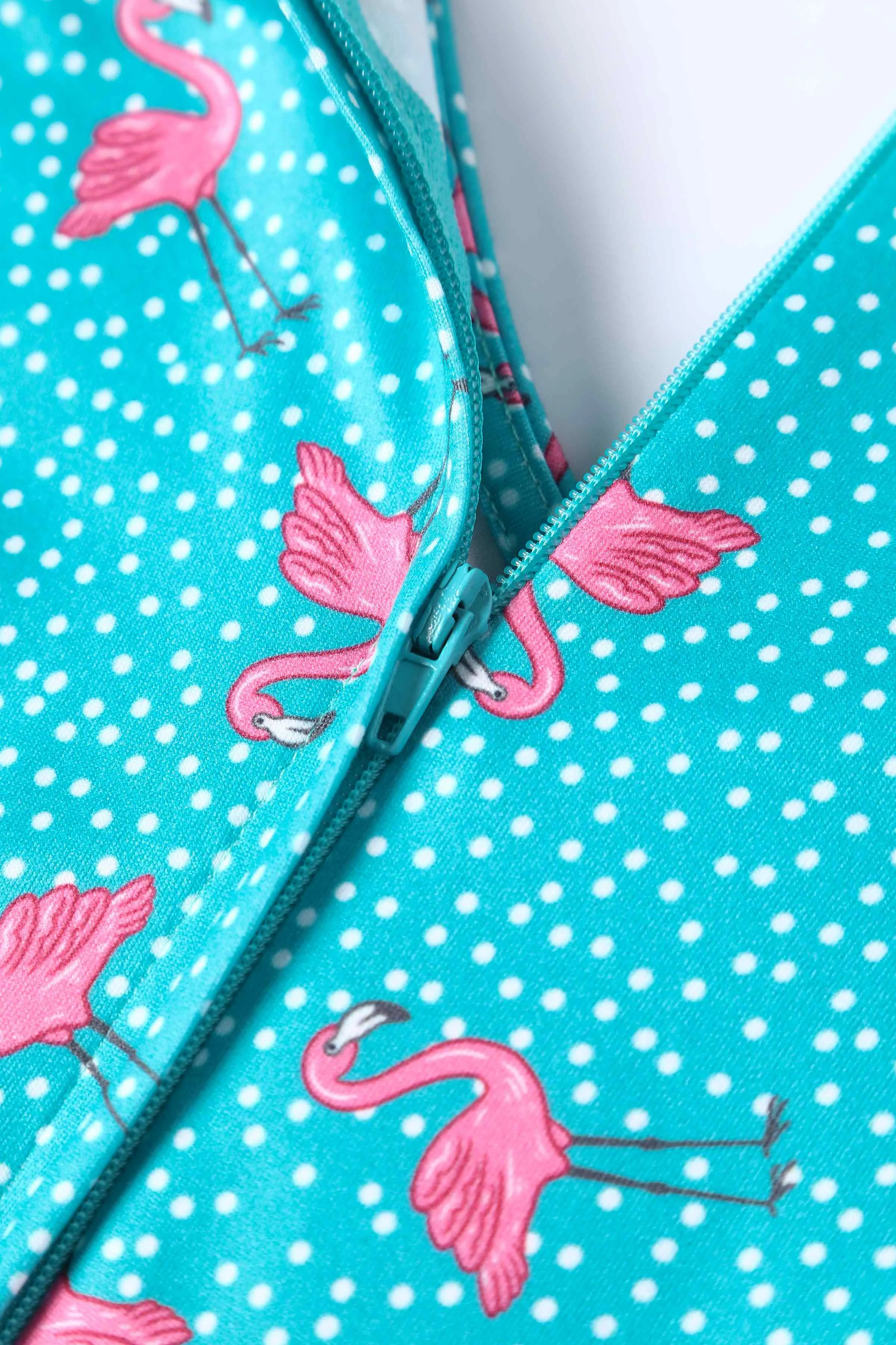 Billie Blue Flamingo Long Sleeved Dress