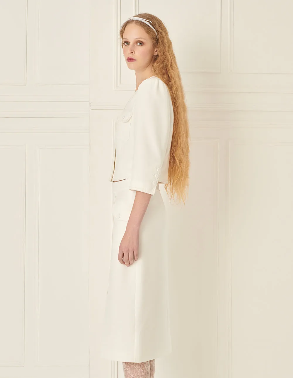 BORA AKSU Straight Slit Skirt