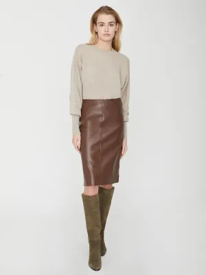 Brochu Walker - River Skirt in Char Brown