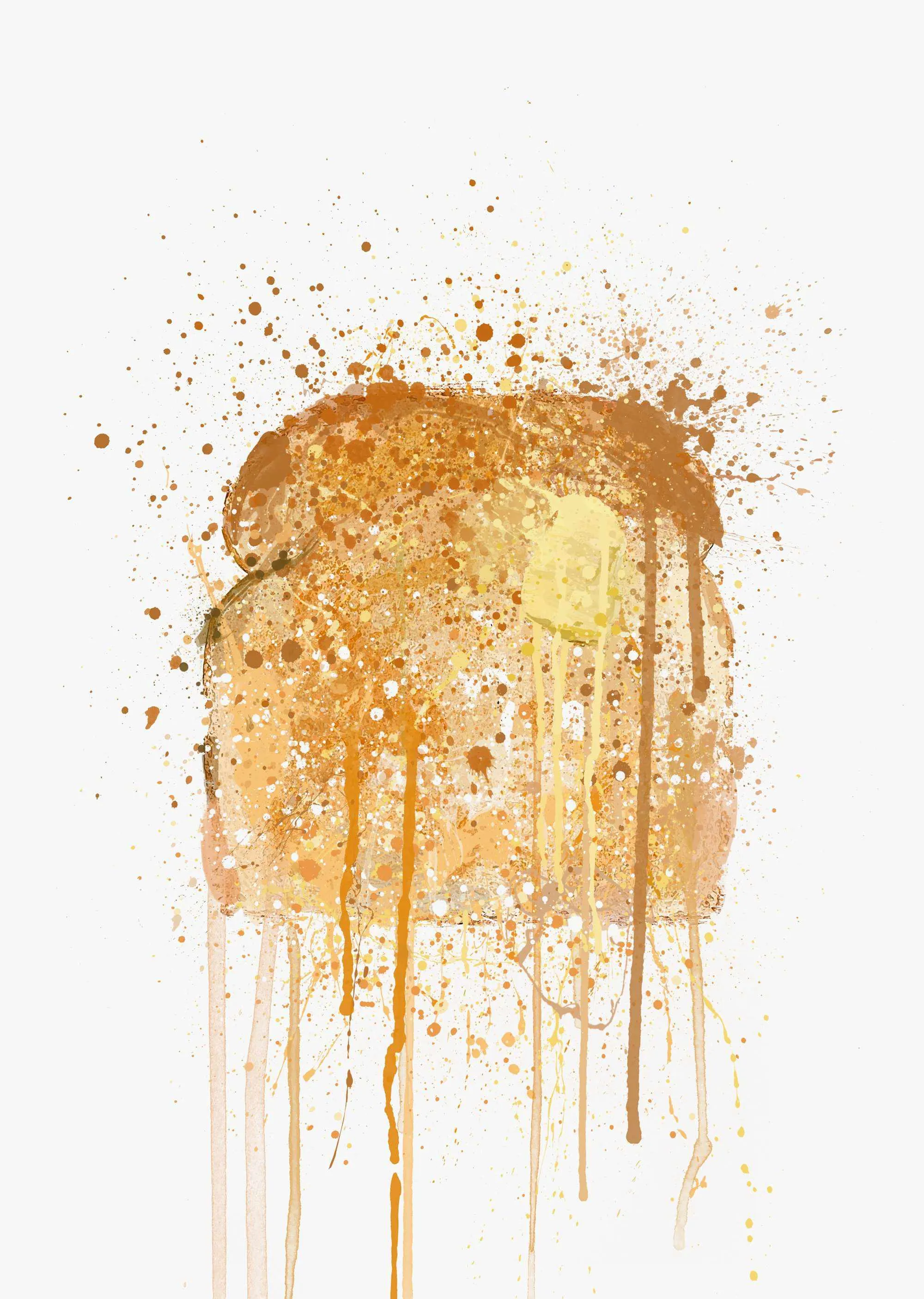 Buttered Toast Wall Art Print