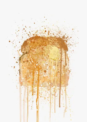 Buttered Toast Wall Art Print