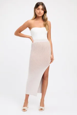 Cece Split Midi Skirt