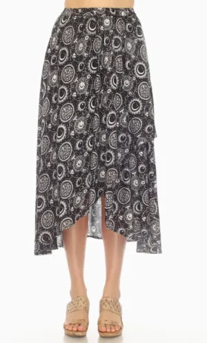 Celestial Flowy Wrap Skirt