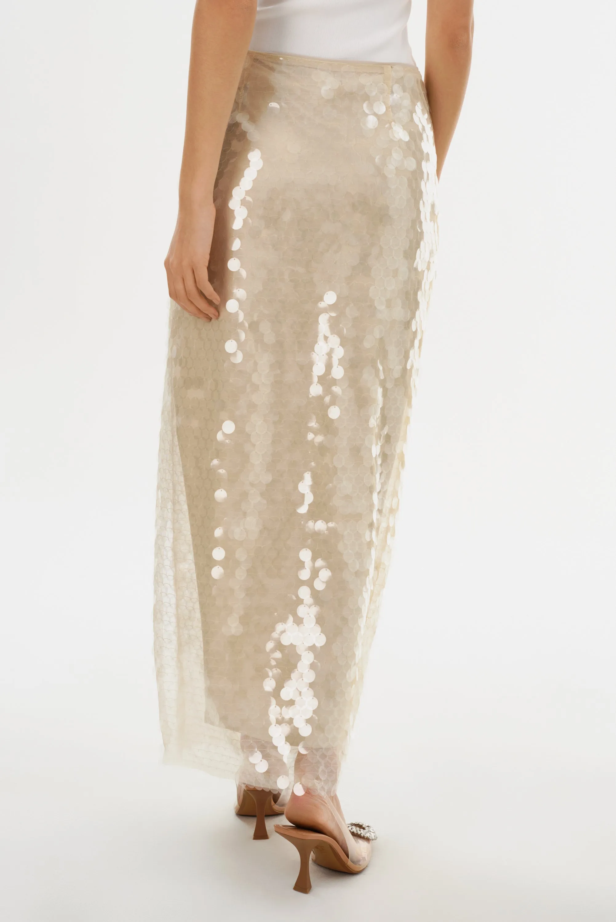 CLARA | Sequin Midi Skirt