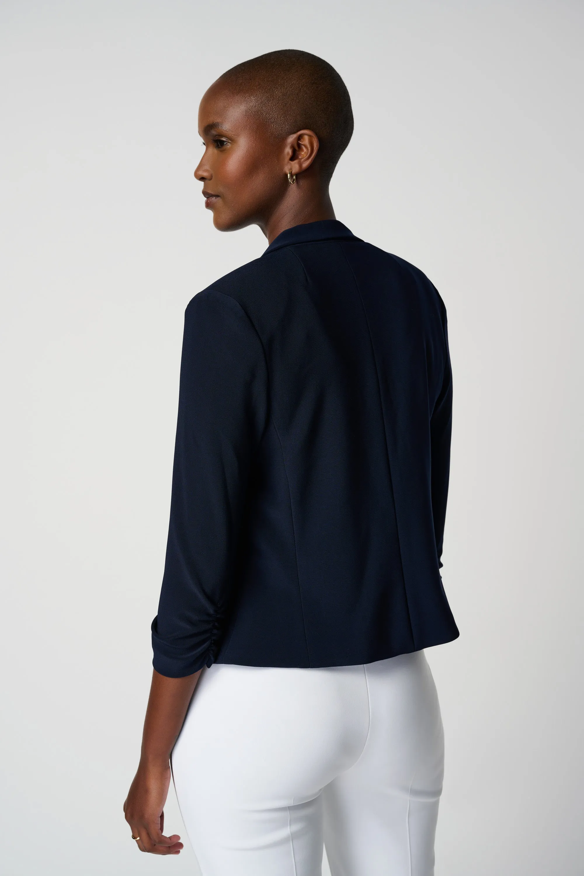 Classic Short Blazer, Midnight Blue