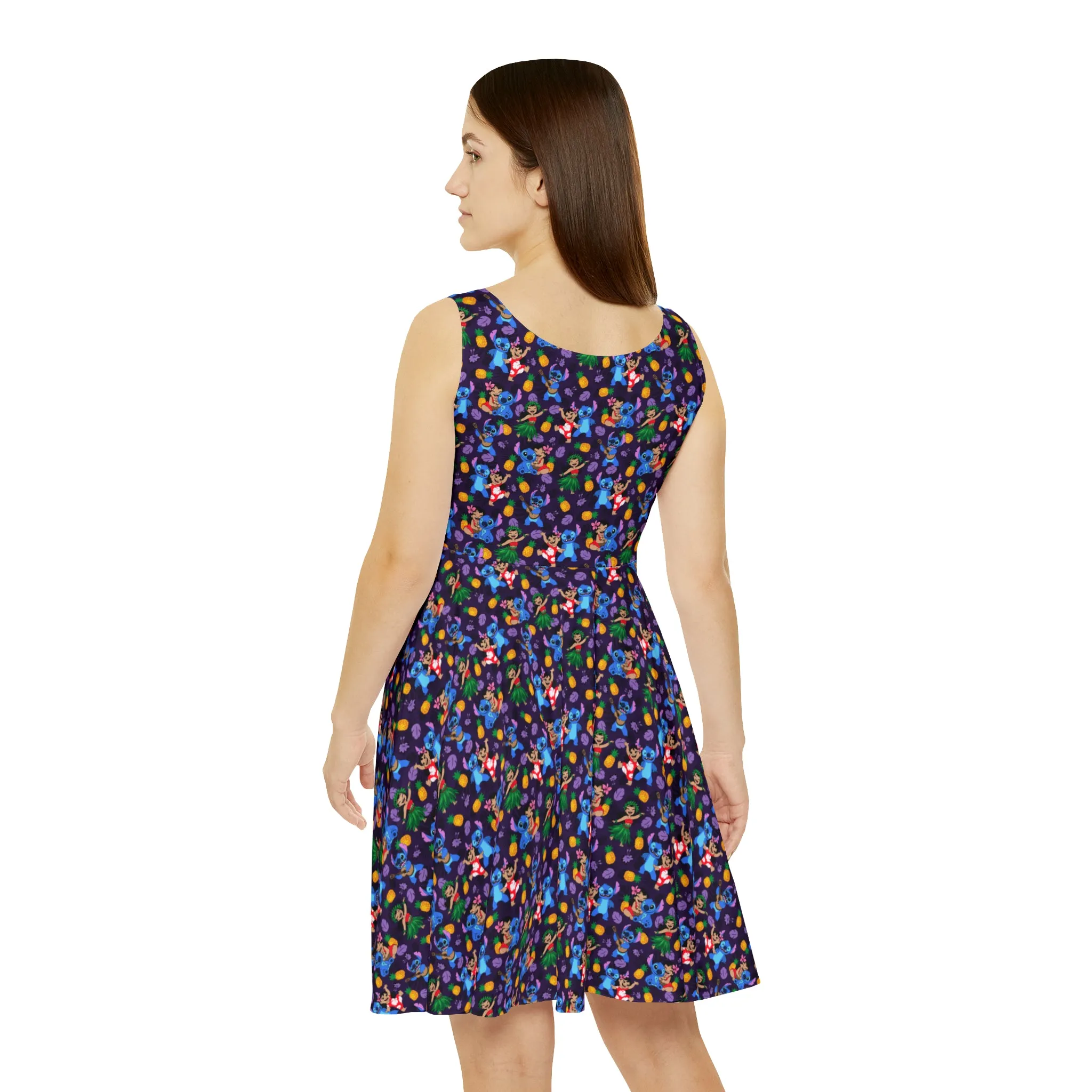 Disney Lilo And Stitch Island Friends Women's Skater Dress