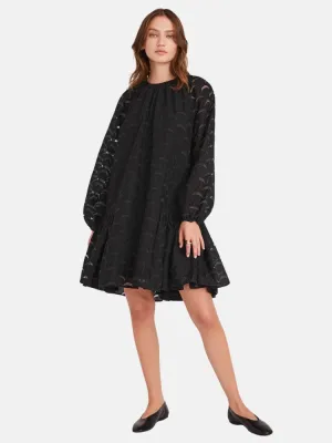 Emile Emb Dress in Black