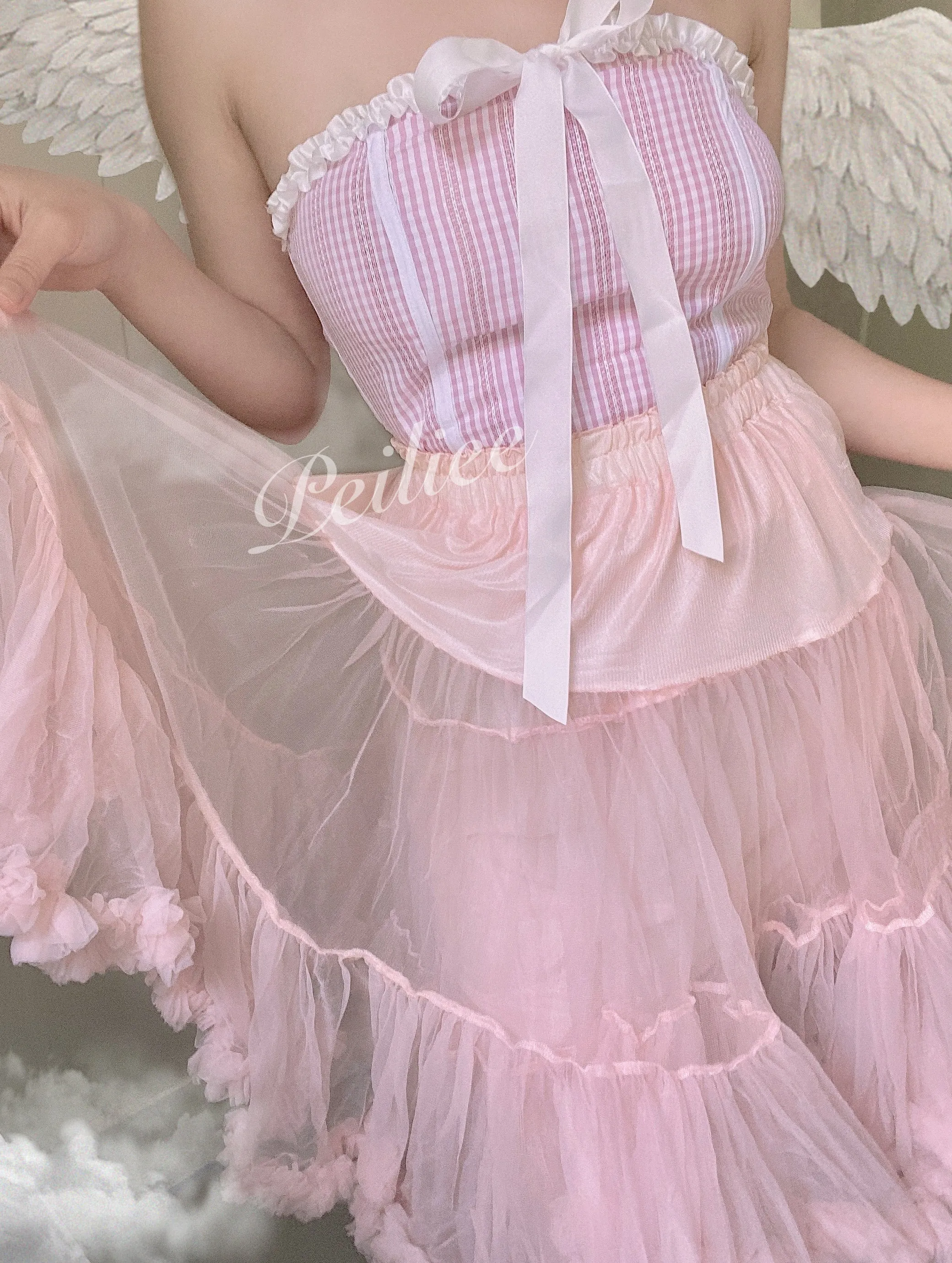 Emily In Paris Style Tutu Skirt Set