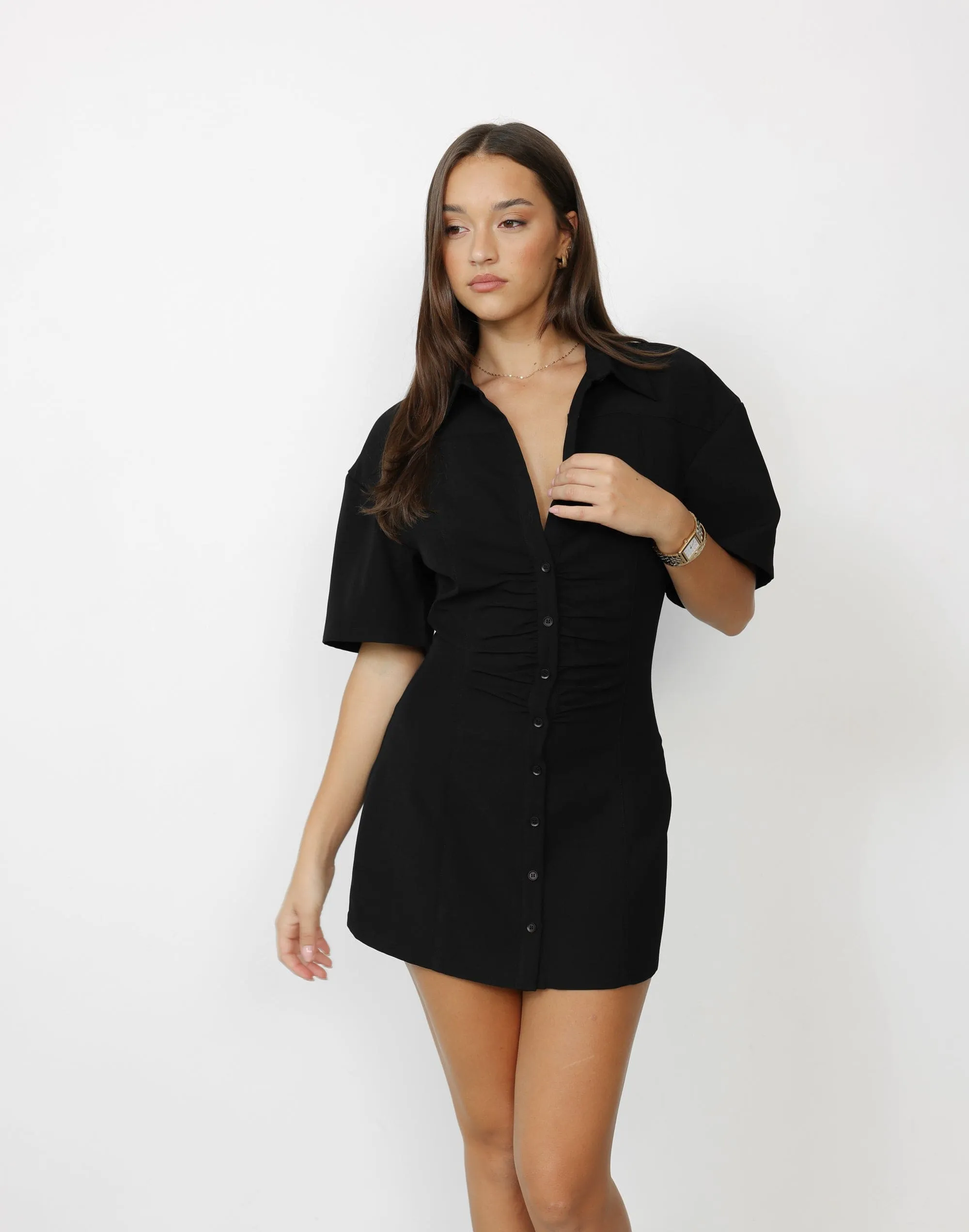 Etta Mini Dress (Black)