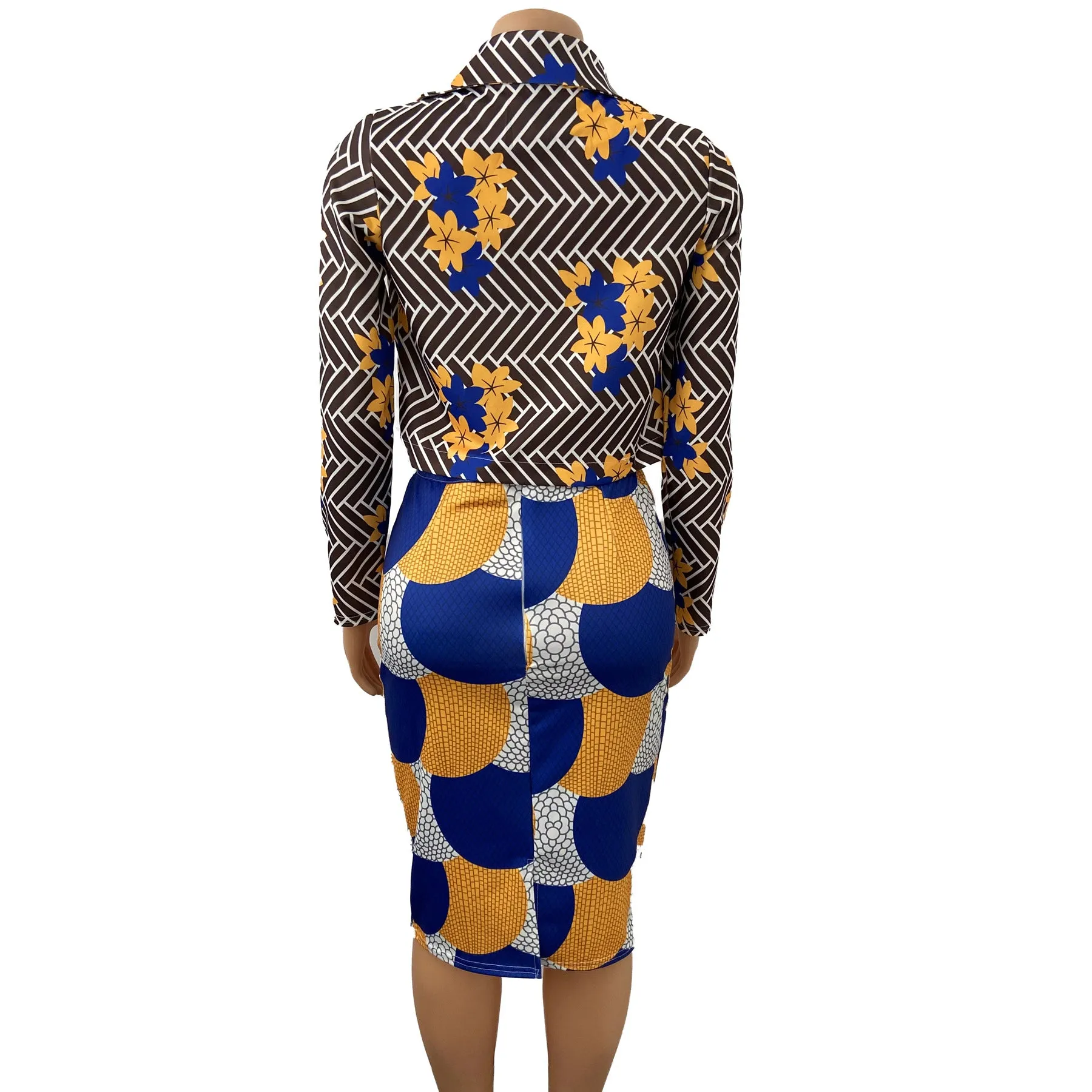 Exquisite African Apparel Midi Skirt Set - Culture Heaven Special