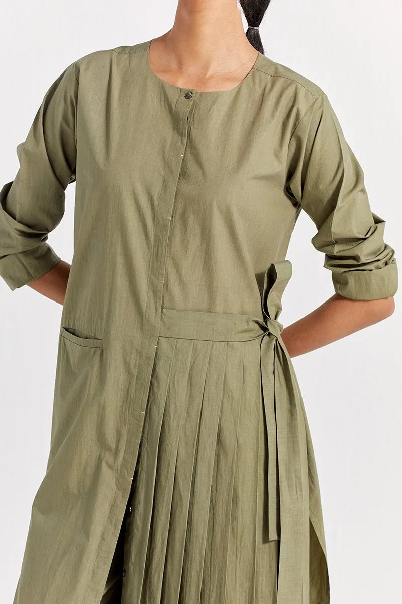 Front Pleat Jacket (Set of 2) - Sap Green