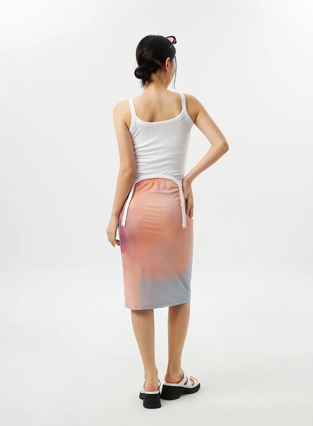 Graphic Midi Skirt CY312