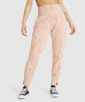 GS Power Bottoms - Light Pink Print