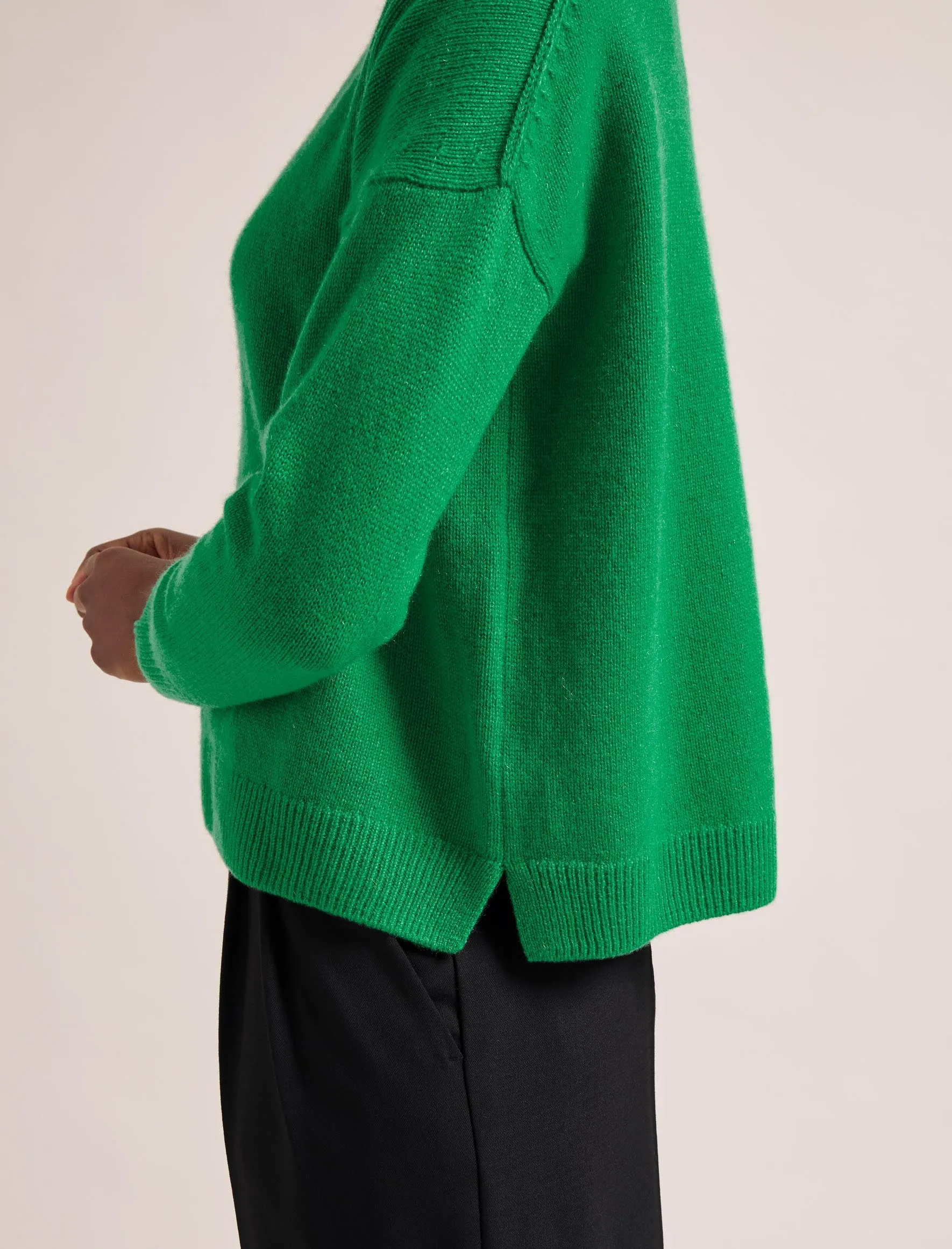 Johanna Cashmere Jumper - Emerald Green