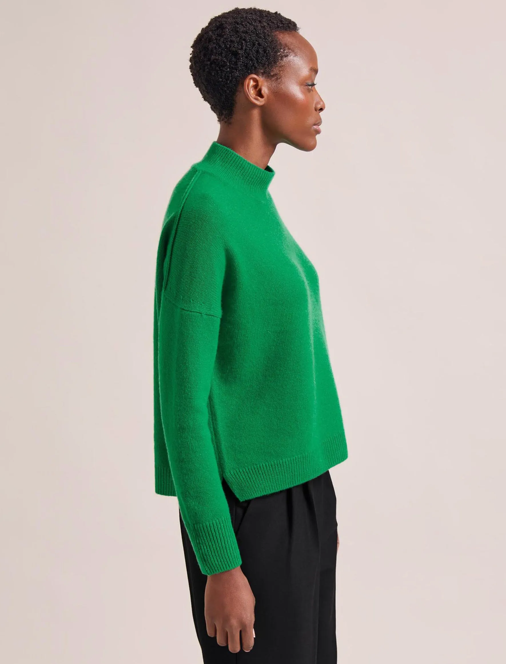 Johanna Cashmere Jumper - Emerald Green