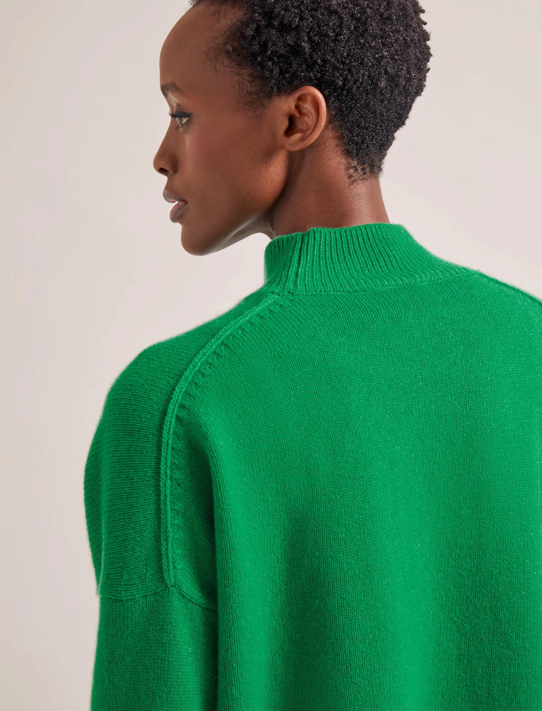 Johanna Cashmere Jumper - Emerald Green