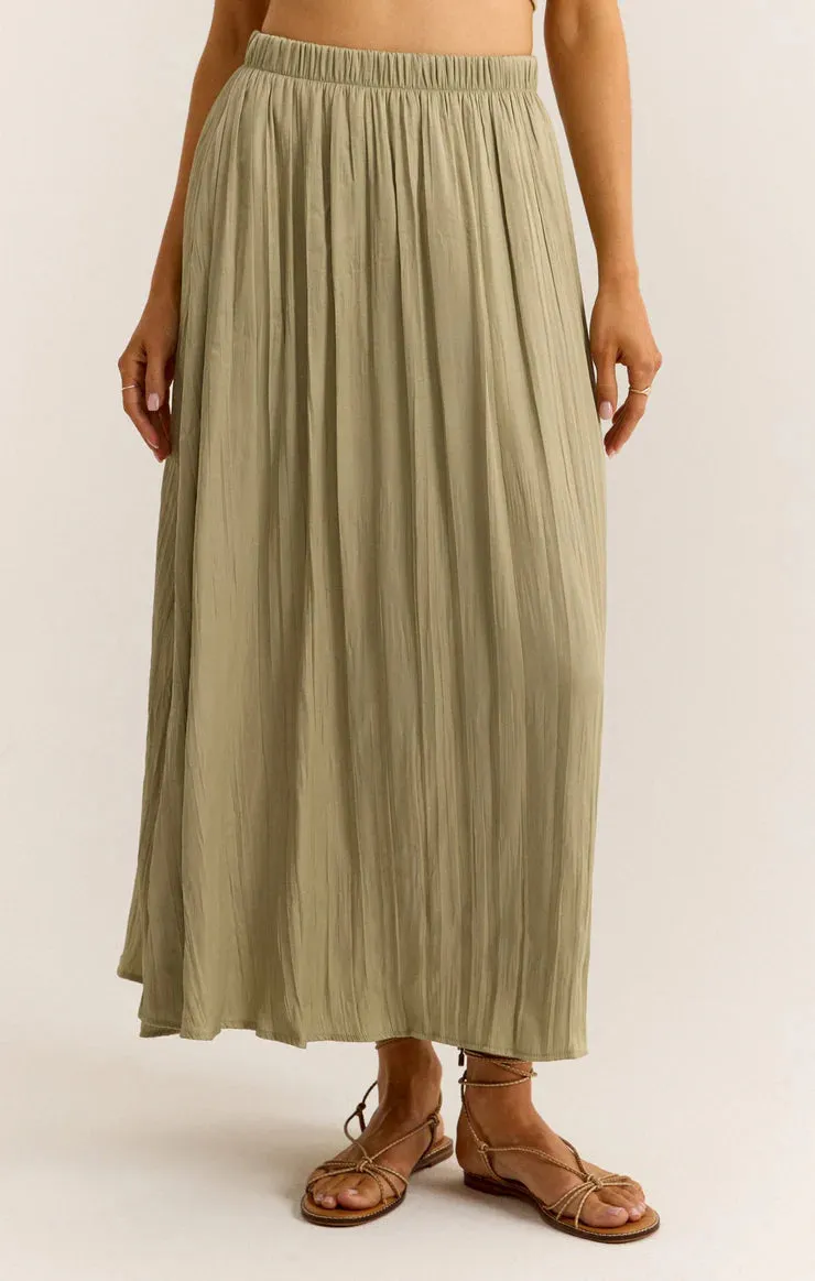 Kahleese Luxe Sheen Midi Skirt