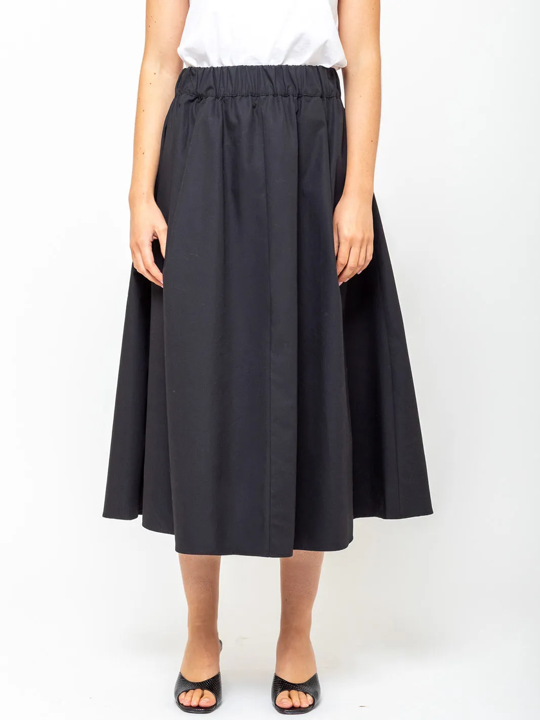 Le Skirt - Black Poplin