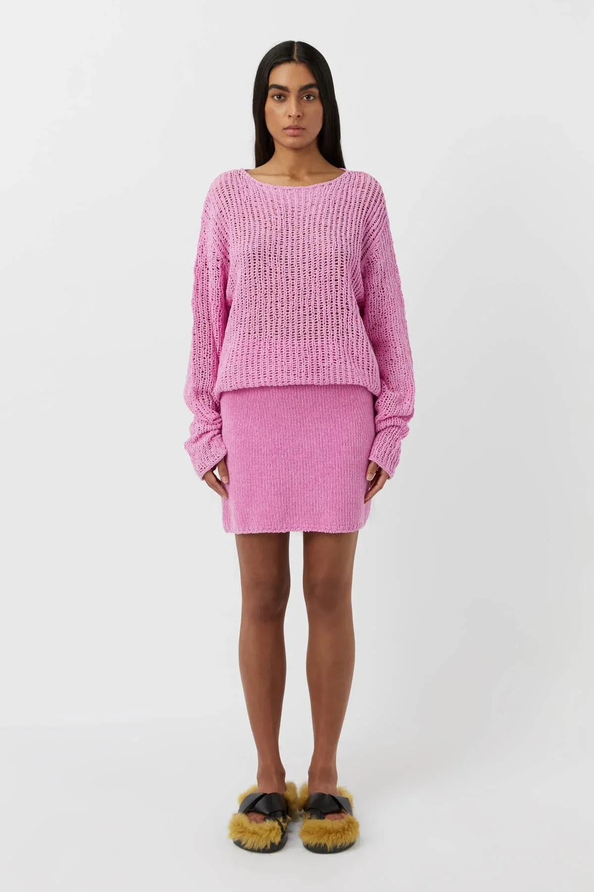 Mylo Knit Skirt - Bubblegum Pink