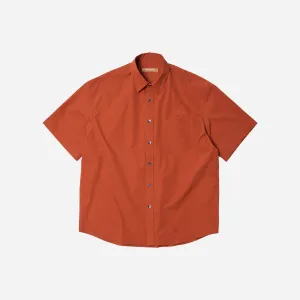 OG POPLIN OVERSIZED SHIRT - BRICK