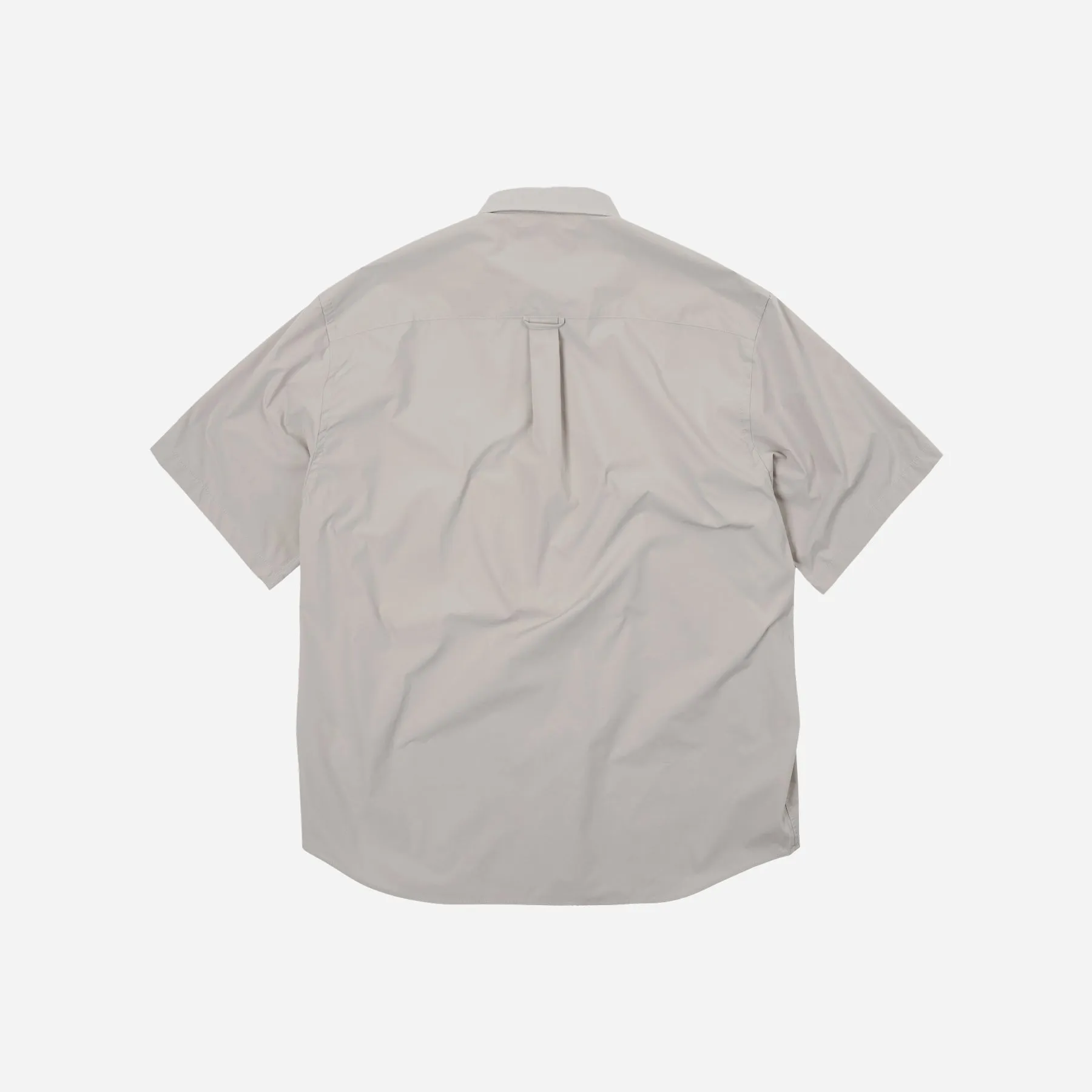 OG POPLIN OVERSIZED SHIRT - GREY