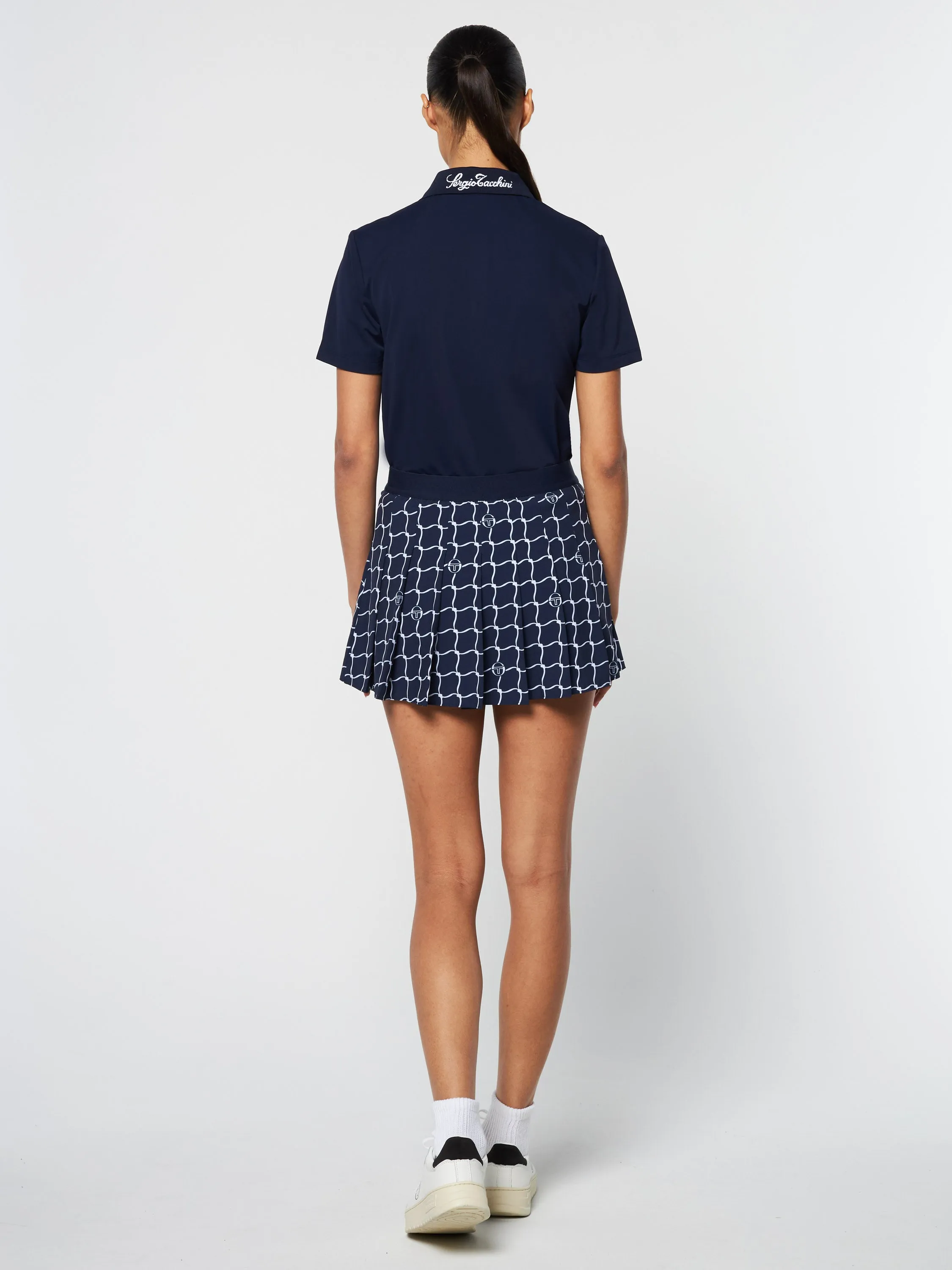 Orazio Printed Skort- Maritime Blue