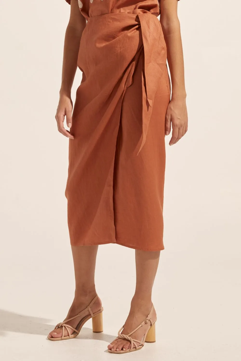 Overflow Skirt in Ginger