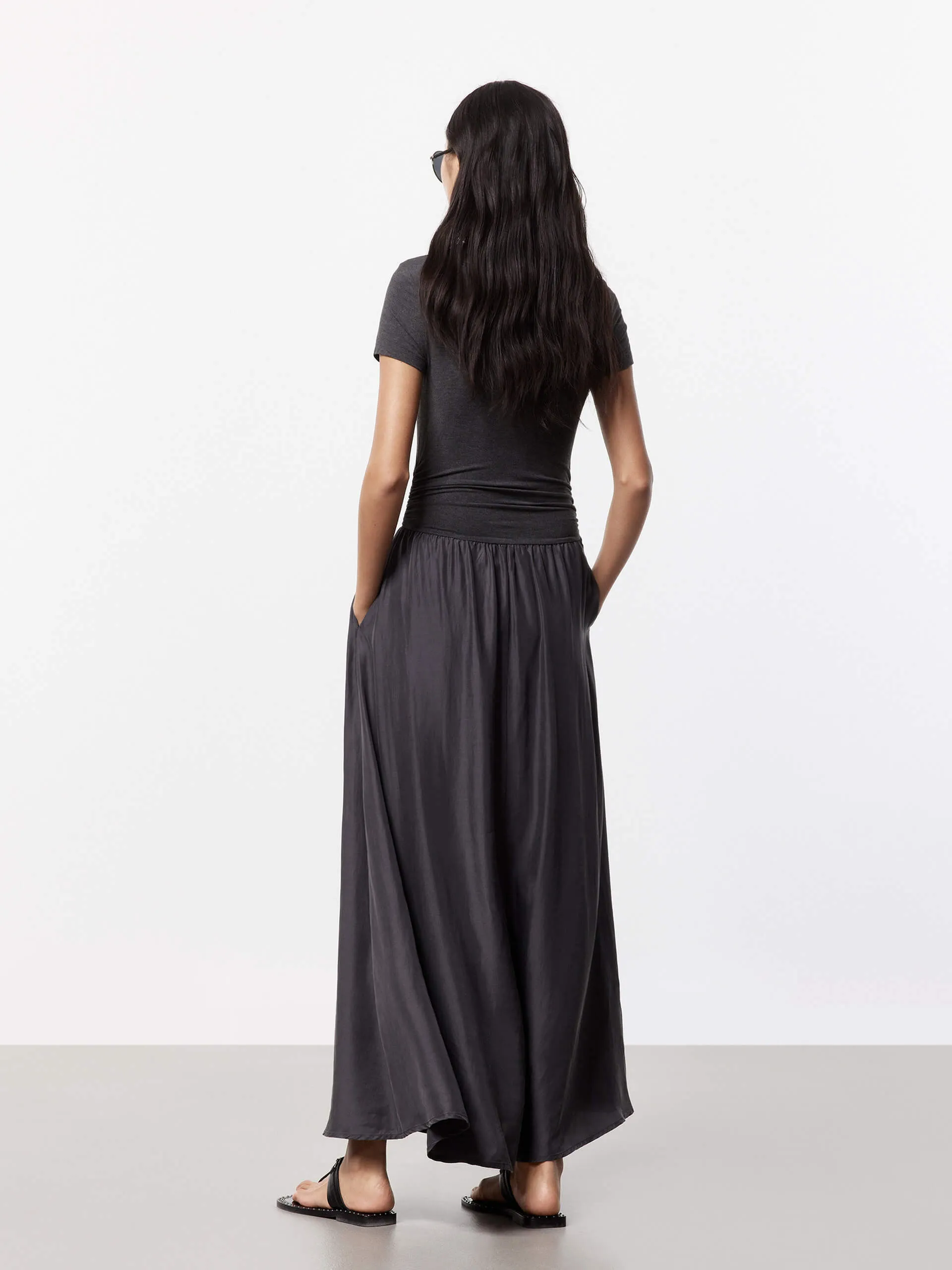 Paneled Detail Maxi Dress