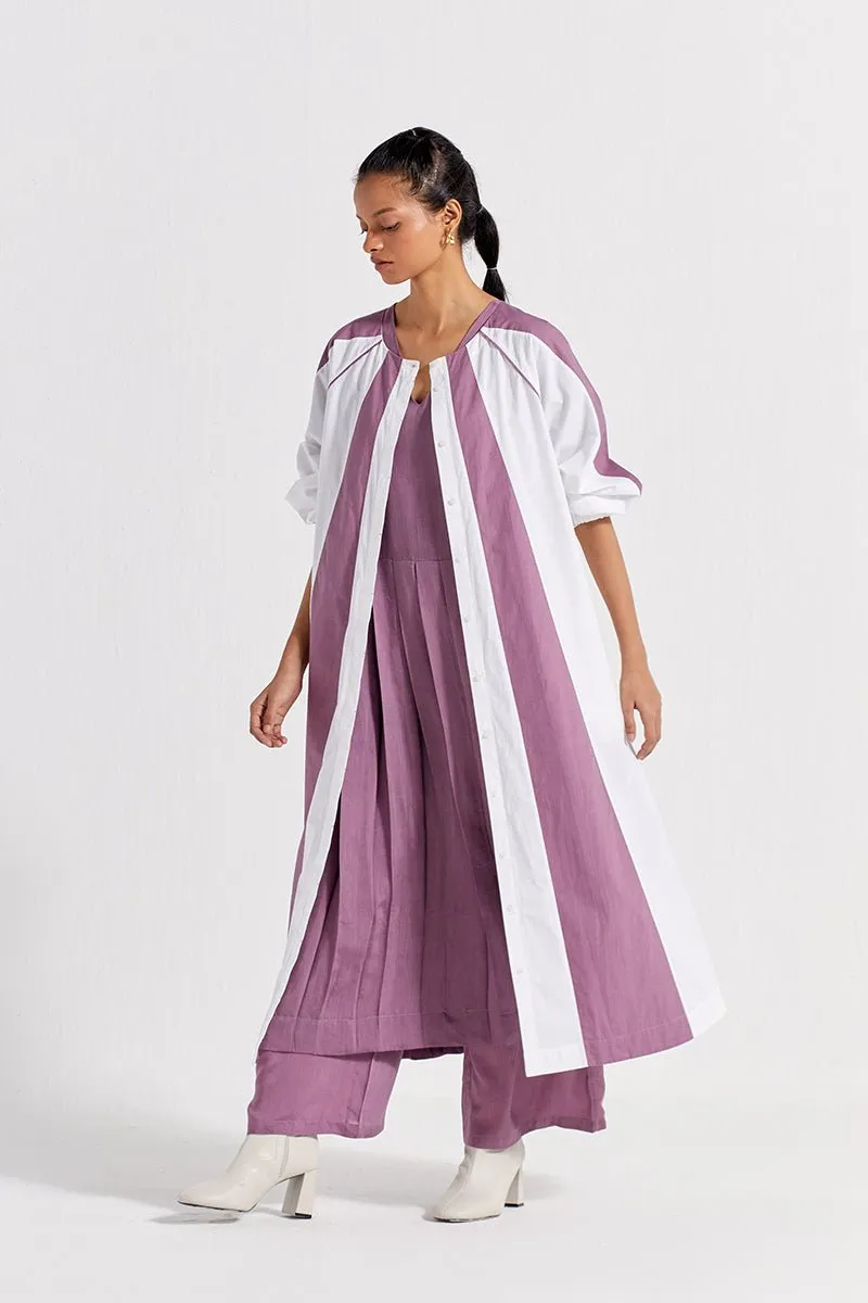 Panelled Jacket Co-ord (Set of 2) - Lilac