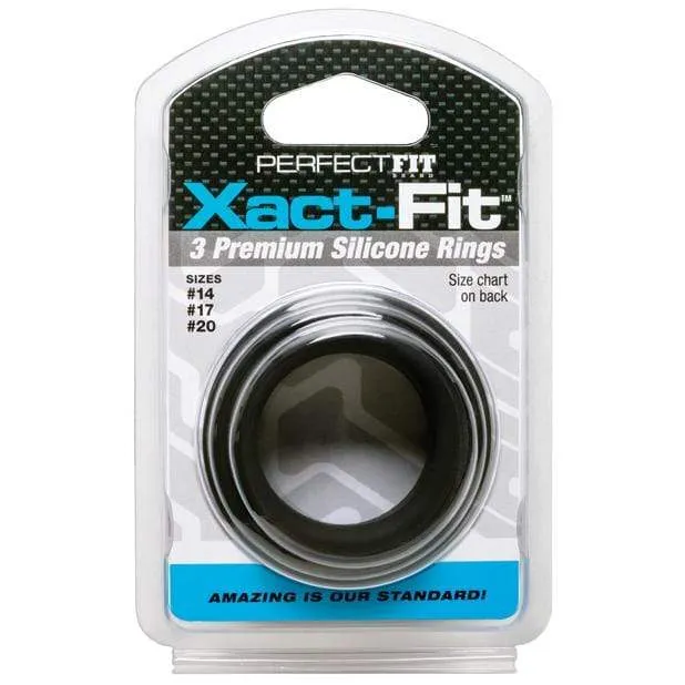 Perfect Fit - Xact Fit 3 Cock Ring Kit S/M/L (Black)