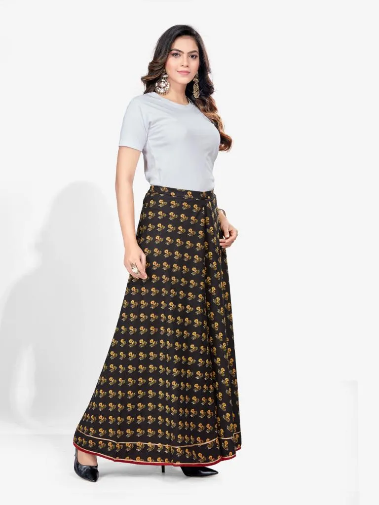 Premium Cotton Printed Flared Skirt Divider