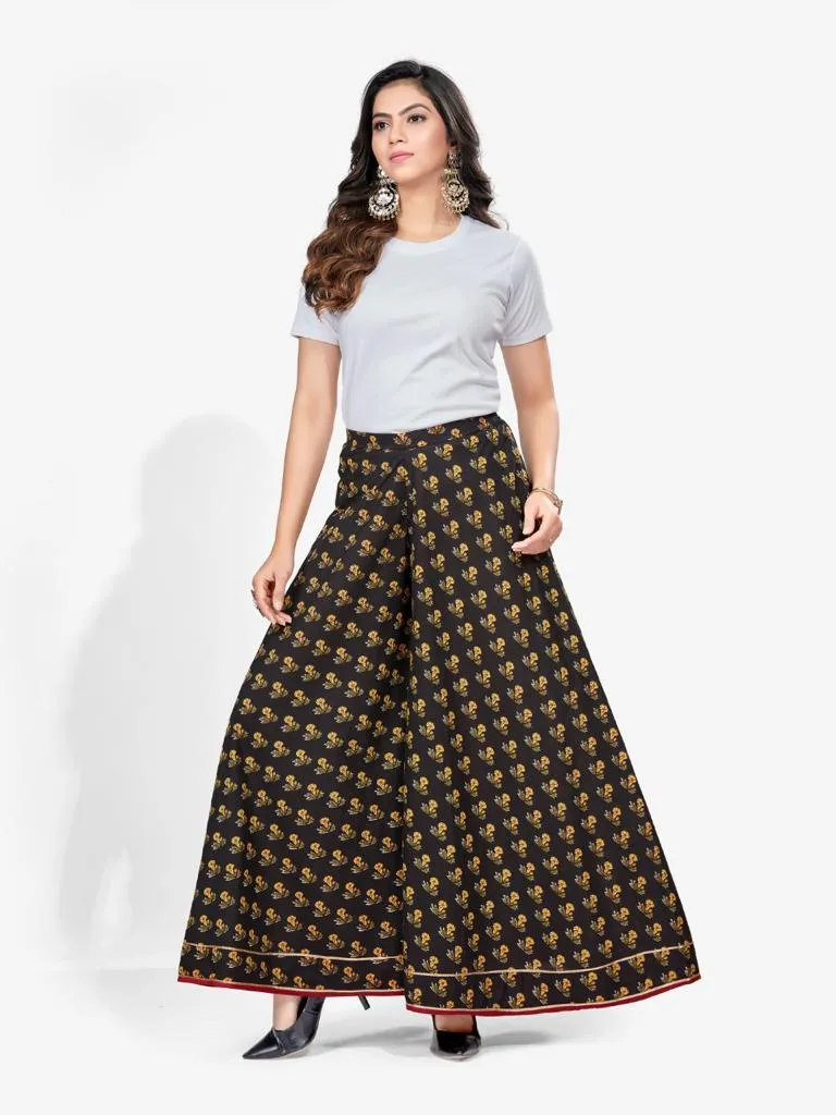 Premium Cotton Printed Flared Skirt Divider