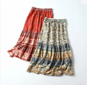 Printed Bohemian Skirt