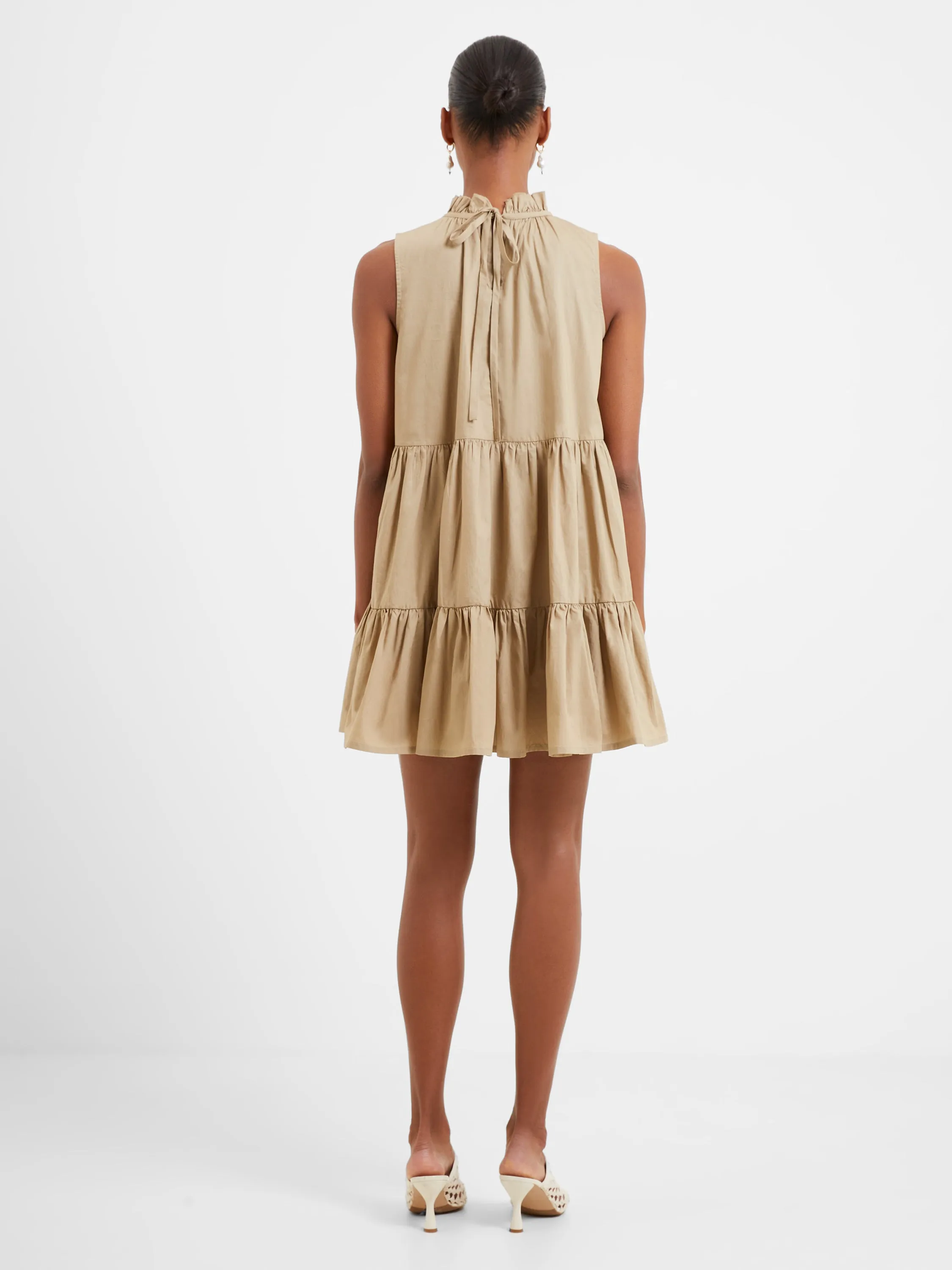 Rhodes Poplin Sleeveless Tiered Dress