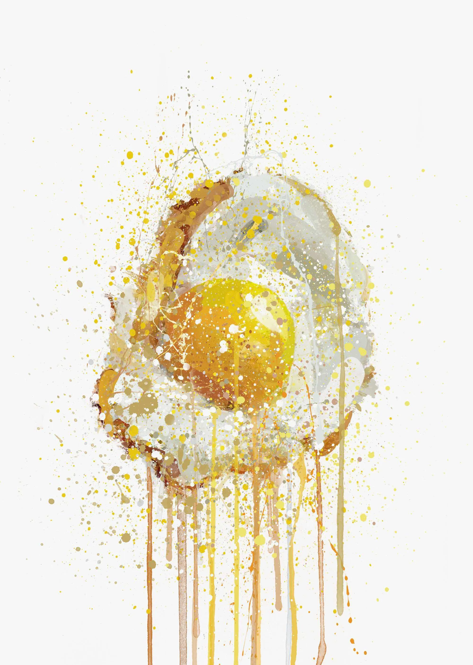 Runny Egg 3 Wall Art Print