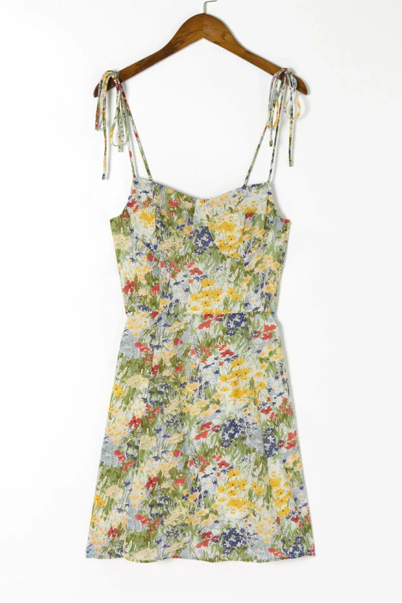 Season Favorite Floral Print Mini Dress