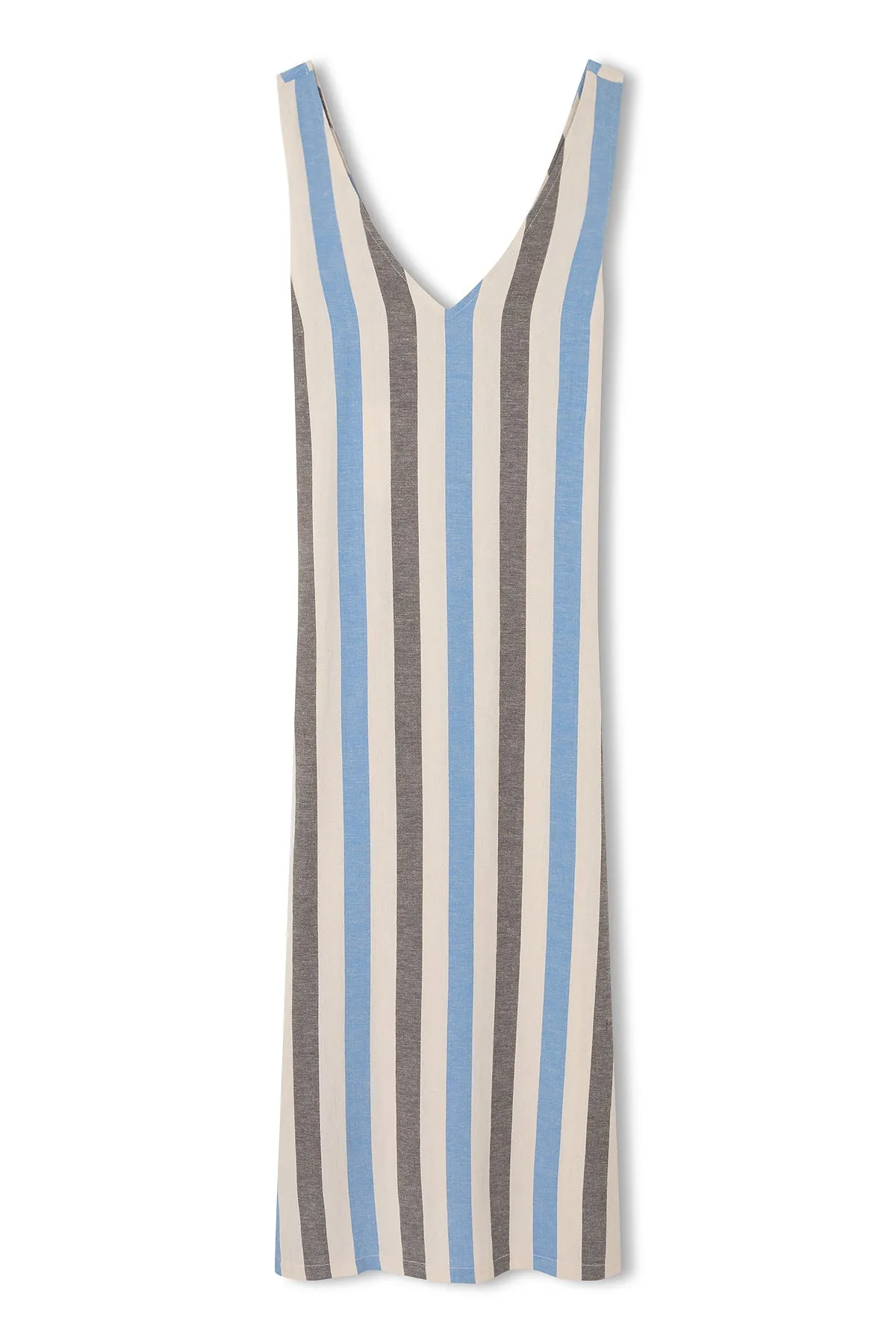 Sky Stripe Organic Cotton Blend Dress