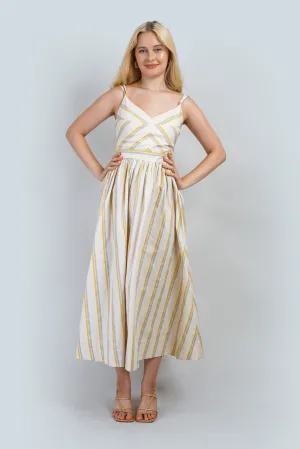 Summer 100% Cotton Stripe Dress