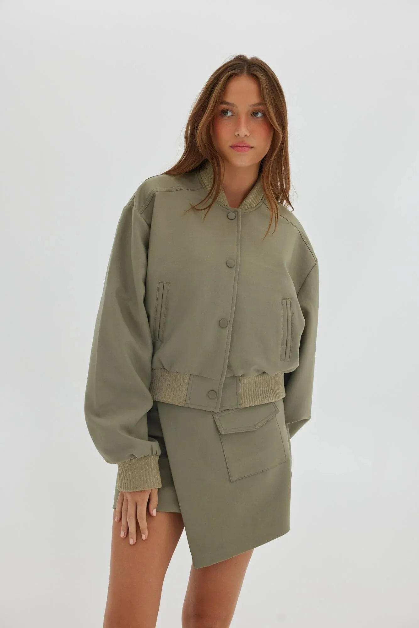 Toast Society Wrap Skirt - Khaki