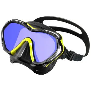 Used Tusa Paragon S Dive Mask - Flash Yellow