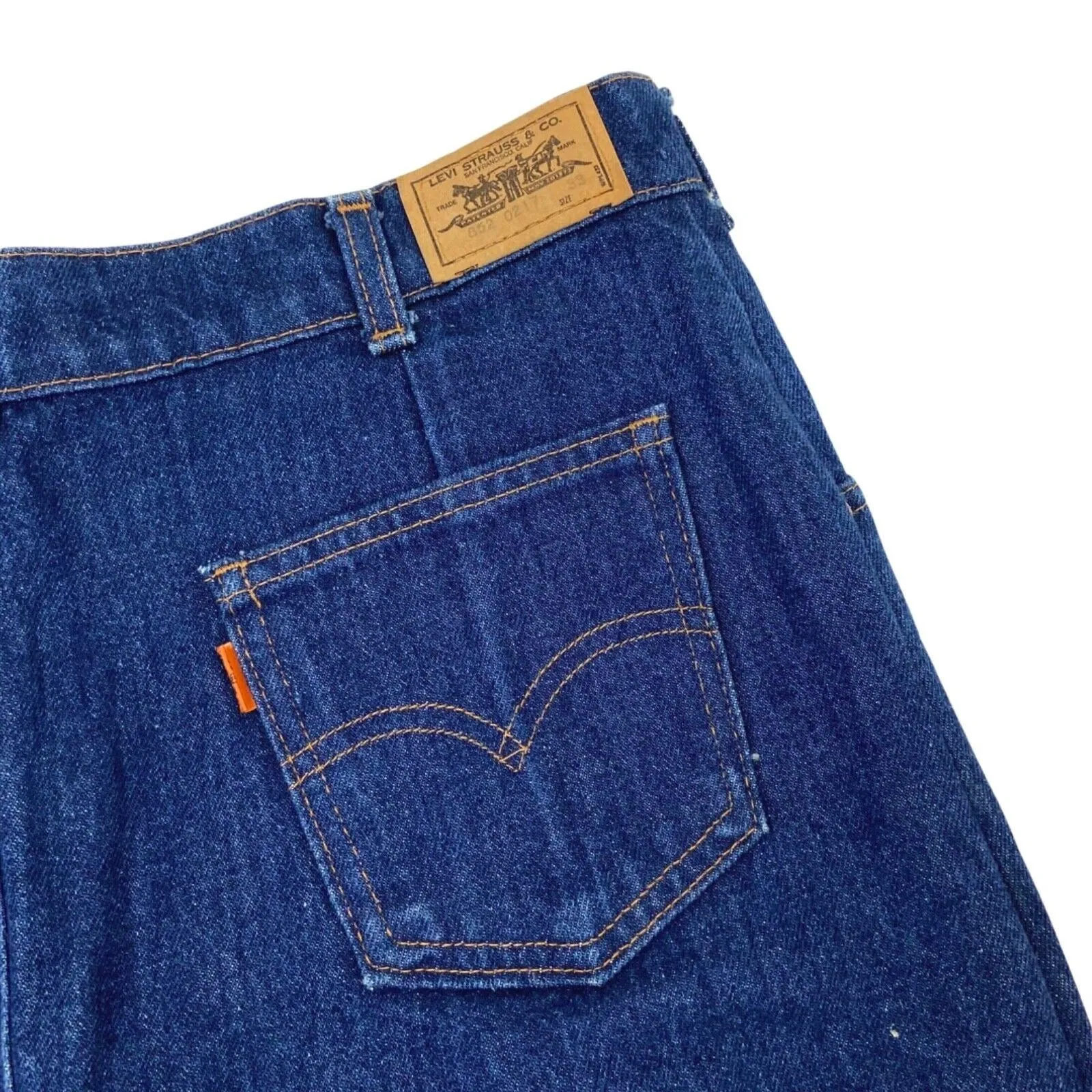 Vintage 70s Orange Tab Levi’s Denim Skirt 12 M