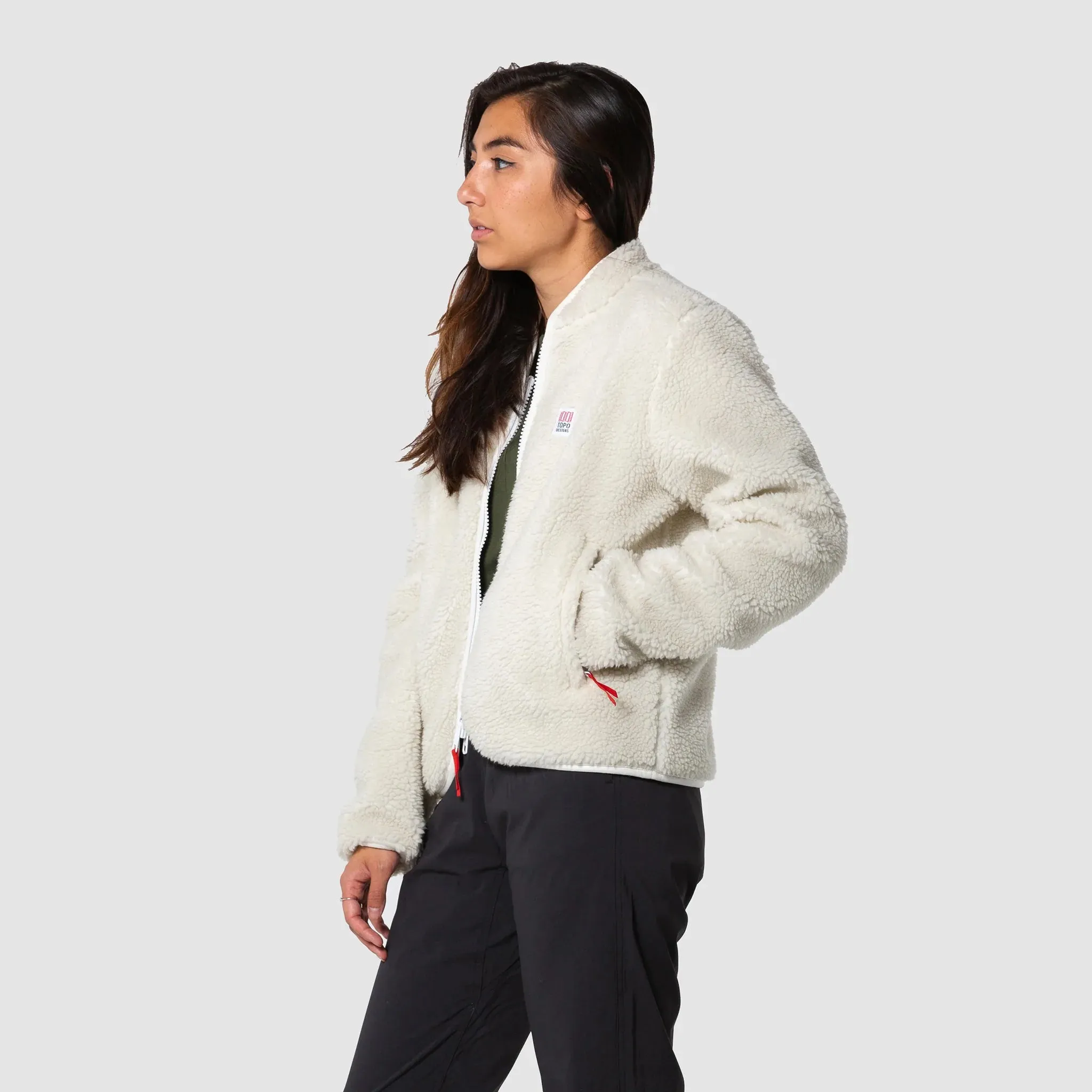 Women's Reversible Sherpa Fleece Jacket - Topo Designs